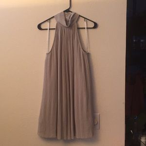 Knee length slate gray dress